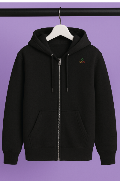 indi3 Black Hoodie