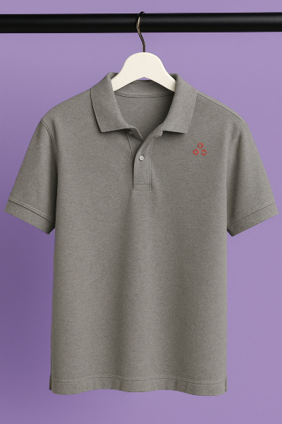 indi3 grey polo