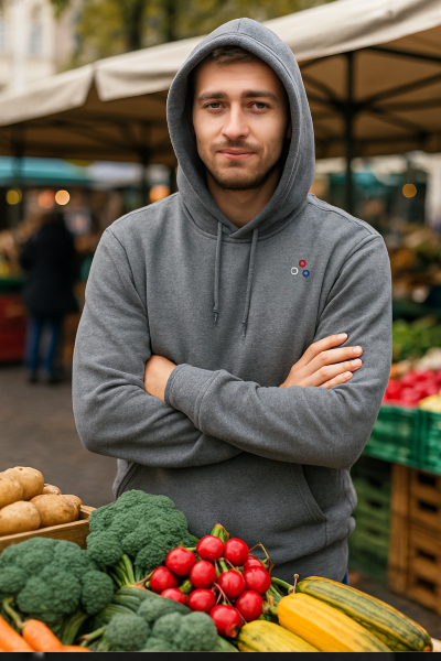 indi3 grey hoodie