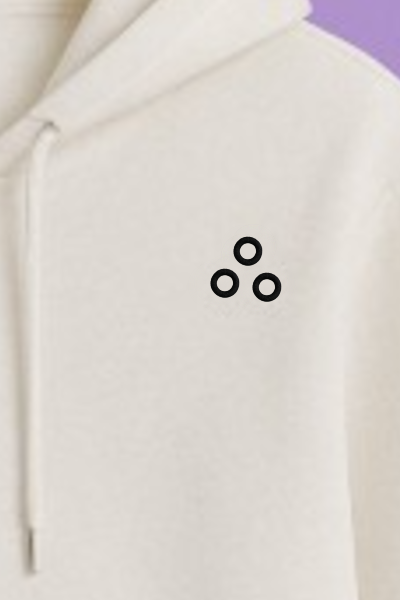 indi3 white hoodie